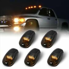 5x Smoked Lens Rooftop Cab Running Light Led 3000k For Dodge Ram 1500 2500 3500