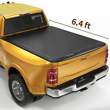 6.4ft 6.5ft Bed Tonneau Cover Soft Roll Up For 02-23 Dodge Ram 1500 2500 3500
