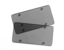 Transparent Clear Black Unbreakable License Plate Shields 2-pack