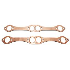 Sbc Oval Port Copper Header Exhaust Gaskets Reusable Sb Chevy 305 327 350 383