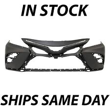 New Primered Front Bumper Cover Replacement For 2018-2020 Toyota Camry Se 18-20