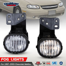 For 1997-2003 Chevy Malibu Fog Lights Clear Lens Driving Bumper Lamp Replacement