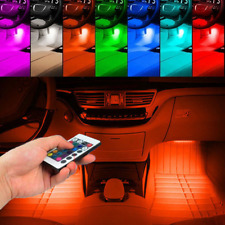 Rgb-led Glow Car Interior Lamp Under Dash Footwell Seats Inside Lighting