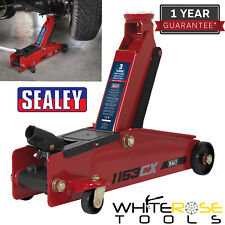 Sealey Trolley Jack 3tonne Long Chassis Heavy-duty Red Car Lift