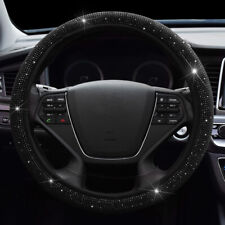 Black Car Auto Steering Wheel Cover Diamond Bling Shining 1538cm Anti-slip