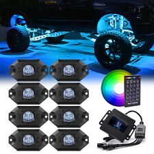 Mictuning Rgb Led Rock Lights Under Car Truck Neon Lights Music Bluetoothremote