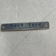 New Back Yard Special Emblem Decal Badge Metal Spoiler Wing Front Rear Lip Bys