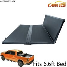 6.6ft Bed Hard Tri-fold Tonneau Cover Fit For 07-14 Chevy Silverado Gmc Sierra