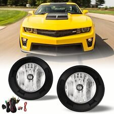 Fog Lights For 2010 - 2013 Chevy Camaro Replacement Clear Driving Bumper Lamps