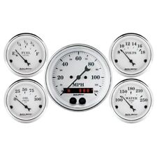 Auto Meter 1650 5 Pc. 3 382 116 Gps Speedometer Old Tyme White