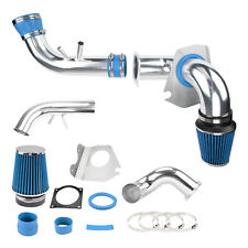 Cold Air Intake Kit Wblue Air Filter For Ford Mustang Gt 1996-2004 4.6l V8