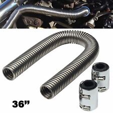 36 Stainless Steel Radiator Flexible Coolant Water Hose Kit Wcaps Universal
