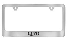 Infiniti Q 70 Wordmark Chrome Plated Metal License Plate Frame Holder