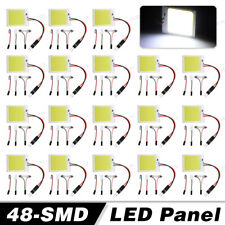 48smd Cob White Led Panel Festoon T10 Ba9s Car Interior Dome Map Light Bulbs Lot