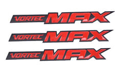 3pcs Vortec Max Door Emblem Badge Decal For Chevrolet Chevy Sierra Red Bk