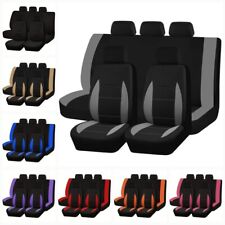 For Jeep Polyester Car Seat Covers Full Set Front Rear Protectors Cushion Pad