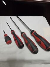 Mac Tool Red Screwdriver Phillips Lot Of 4