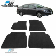 Fit 09-13 Toyota Corolla Nylon Floor Mats Carpets 4pc Black
