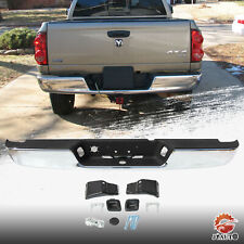 Chrome Complete Rear Step Bumper Assembly For 2004-2008 Dodge Ram 1500 2500 3500