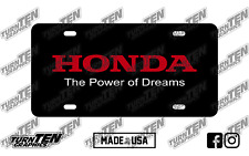 Honda The Power Of Dreams Vanity License Plate Crx S2000 Integra Civic Prelude
