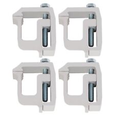 4 Pcs Silver Truck Cap Topper Camper Shell Mounting Clamps Heavy Duty Aluminum