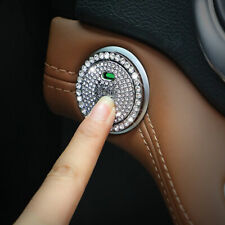 Car Interior Decorative Button Start Switch Diamond Ring Cap Cover Accessories