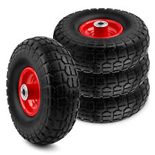 10 Solid Rubber Tire Wheels Flat Free Tires 4.103 Truck Trolley