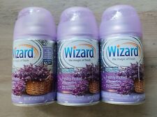 3 Wizard Airwick Automatic Spray Air Freshner Refill Fresh Picked Lavendar