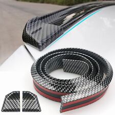 For Honda 4.9ft Universal Rear Trunk Spoiler Lip Roof Tail Wing Trim Black Gloss