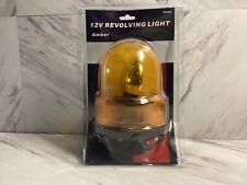 12v Revolving Amber Light Beacon Rotating Car Lamp Emergency Magnetic 40366