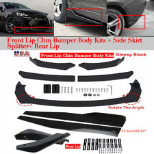 For Nissan Altima Sentra Front Rear Bumper Lip Spoiler Side Skirt Splitter Kit
