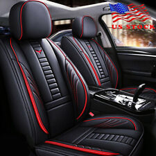 Pu Leather Car Cushion Seat Covers Full Surrounded Frontrear Cushion 5-seats Us