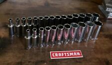 Craftsman Hand Tools 26pc Deep 38 Sae Metric Mm 6pt Ratchet Wrench Socket Set