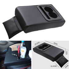 Us Armrest Cushion Pad Center Console Storage Box Cover Rear Seat Cup Holder Set