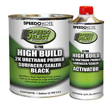 Super Fill High Build 2k Urethane Primer Black Gallon Kit Ss-2790bss-2790a