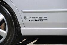 I-vtec Dohc 2 Pk 12 Black Emblem Vinyl Sticker Fits Honda Civic Decal Euro