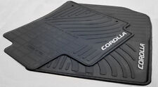 Toyota Corolla 2009-2013 Black Rubber All Weather Floor Mats Set Of 4 - Oem New