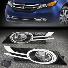 For 14-16 Honda Odyssey Rl5 Clear Lens Oe Driving Pair Fog Light Lampswitch