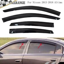 Window Visors Sun Visor Rain Guards Deflectors For Nissan 2013-2018 Altima Smoke