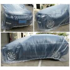 Clear Plastic Disposable Car Cover Temporary Universal Garage Rain Dust 1 Pack
