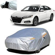 Full Car Cover Waterproof Outdoor Dust Sun Protection Wzipper For Honda Accord