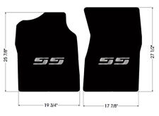 New 1999-2007 Chevy Silverado Floor Mats Black Carpet Embroidered Ss Logo Pair
