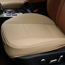 Beige Pu Leather Car Cover Seat Deluxe Protector Cushion Front Cover Universal