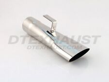 Vintage Mpr-24102-14 Classic Oval Slant Stainless Exhaust Tip 2.25 Inlet 14 L