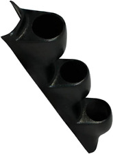 Universal Black Triple Pillar Gauge Pod - Fits Any Makemodel - Abs Plastic -...