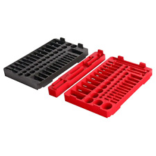 Milwaukee14 In. 38 In. Drive Metric Sae Ratchet And Socket Trays Set New