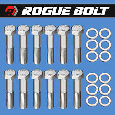Sbc Exhaust Manifold Bolts Log Style Hex Stainless Small Block Chevy 327 350