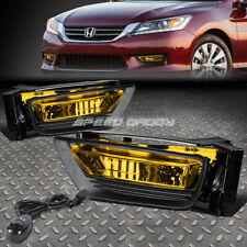 For 13-15 Honda Accord Sedan Amber Lens Bumper Driving Fog Light Lamps Wswitch
