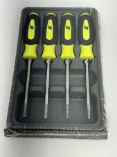 Snap-on 4-pc Torx Mini-tip Screwdrivers Hi Vis Yellow Sgtx40b Factory Sealed