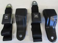 For 1967 Camaro With Fisher Stagecoach Retractable Lap Seatbelt Set Black